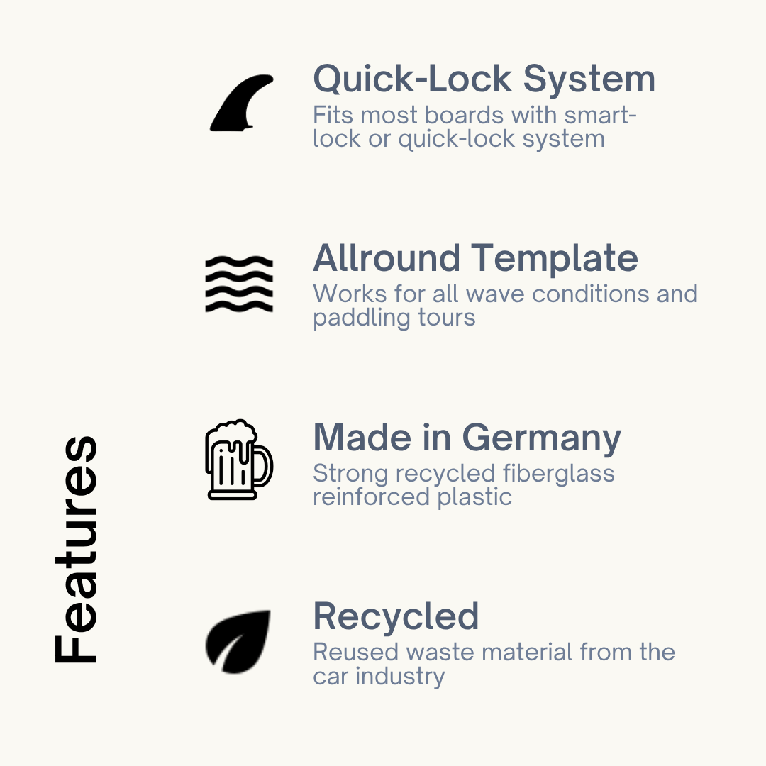 SUP Fin Classic - Quick-Lock Single Fin