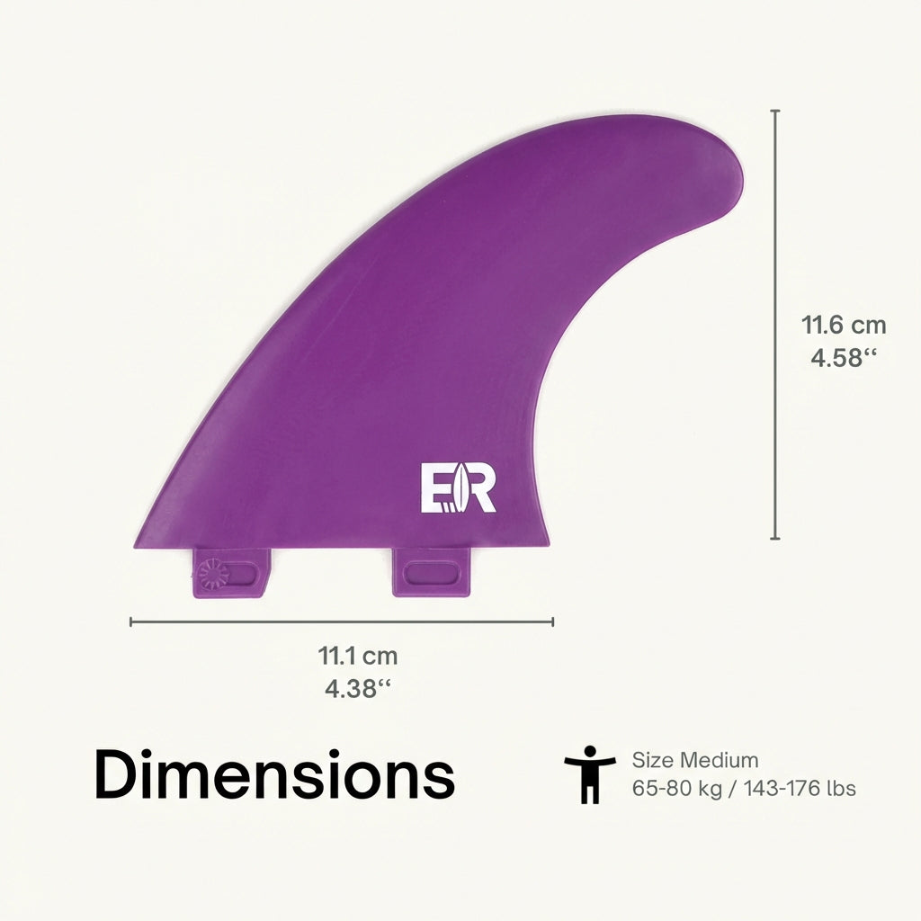 Surf Fins FCS (medium/purple)