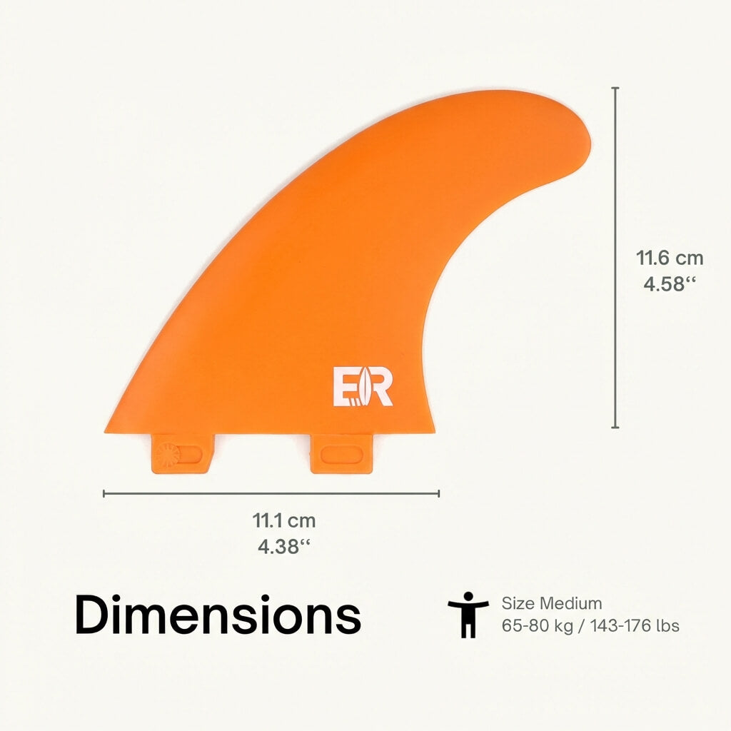 Surf Fins FCS (medium/orange)
