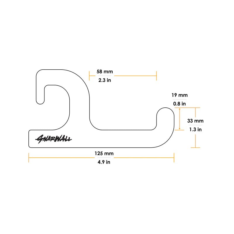 GNARWALL Horizontal Kiteboard Wall Rack - Eisbach Riders Surfing Company