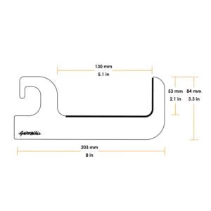 GNARWALL Horizontal SUP Wall Rack - Eisbach Riders Surfing Company