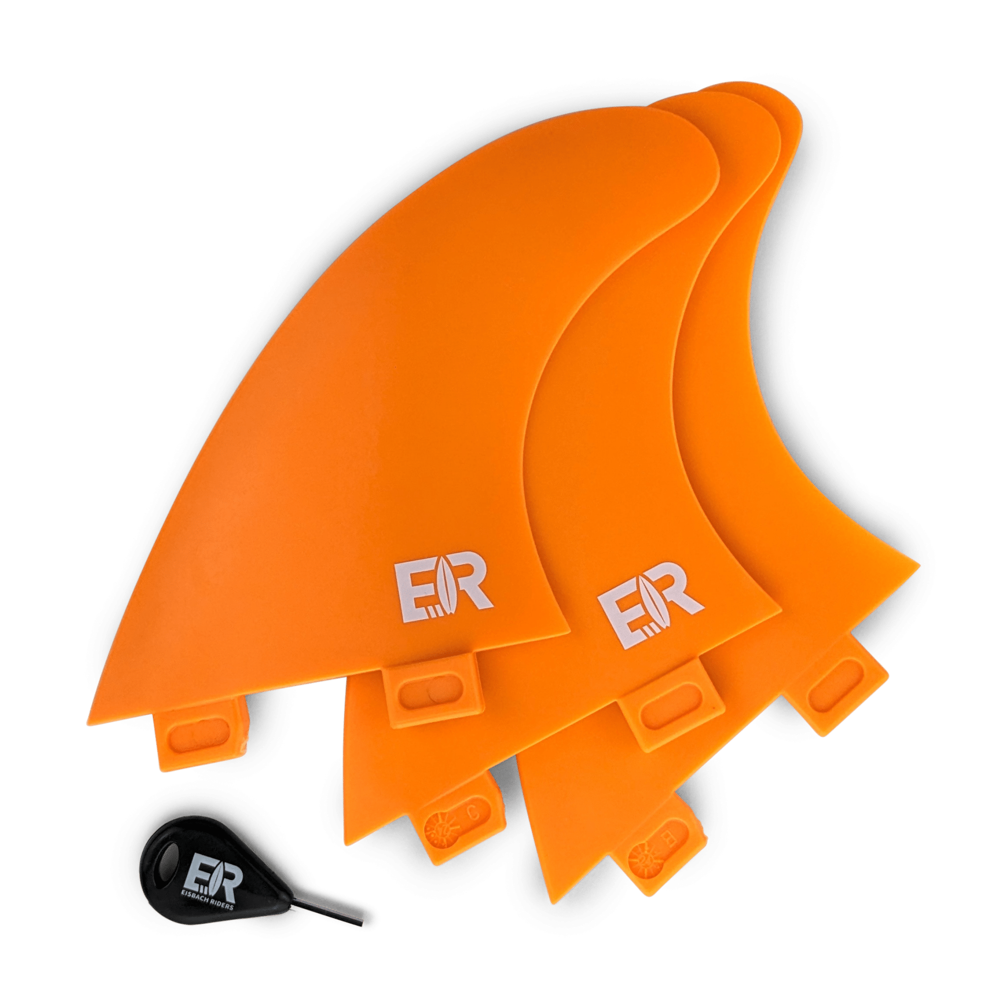 Surf Fins Double Tab (small/orange) - Eisbach Riders Surfing Company