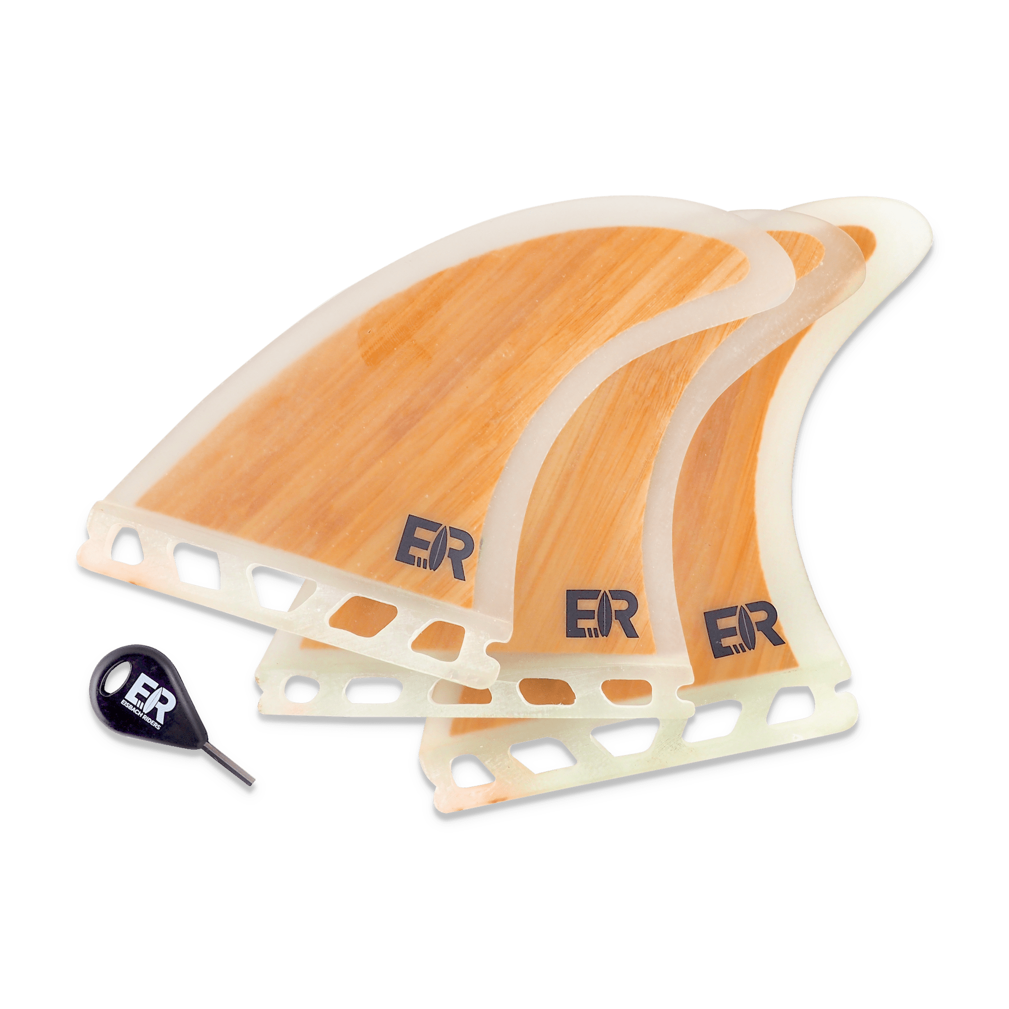 Surf Fins Single Tab Fiberglass Bamboo - Eisbach Riders Surfing Company