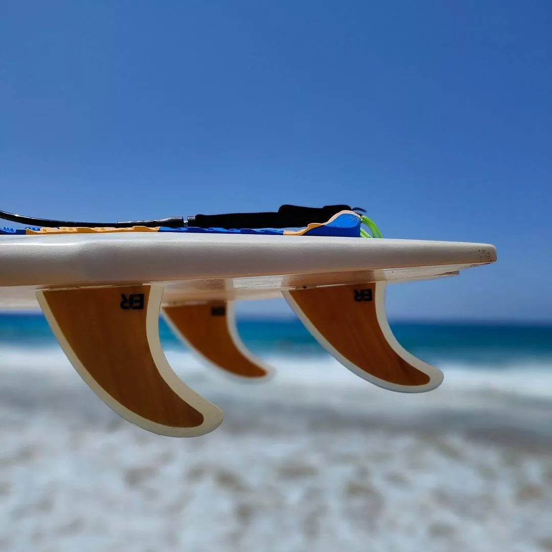 Surf Fins Single Tab Fiberglass Bamboo - Eisbach Riders Surfing Company