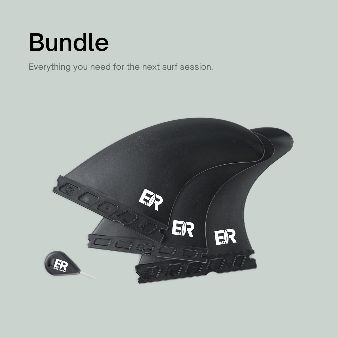 Surf Fins Single Tab (medium/white) - Eisbach Riders Surfing Company