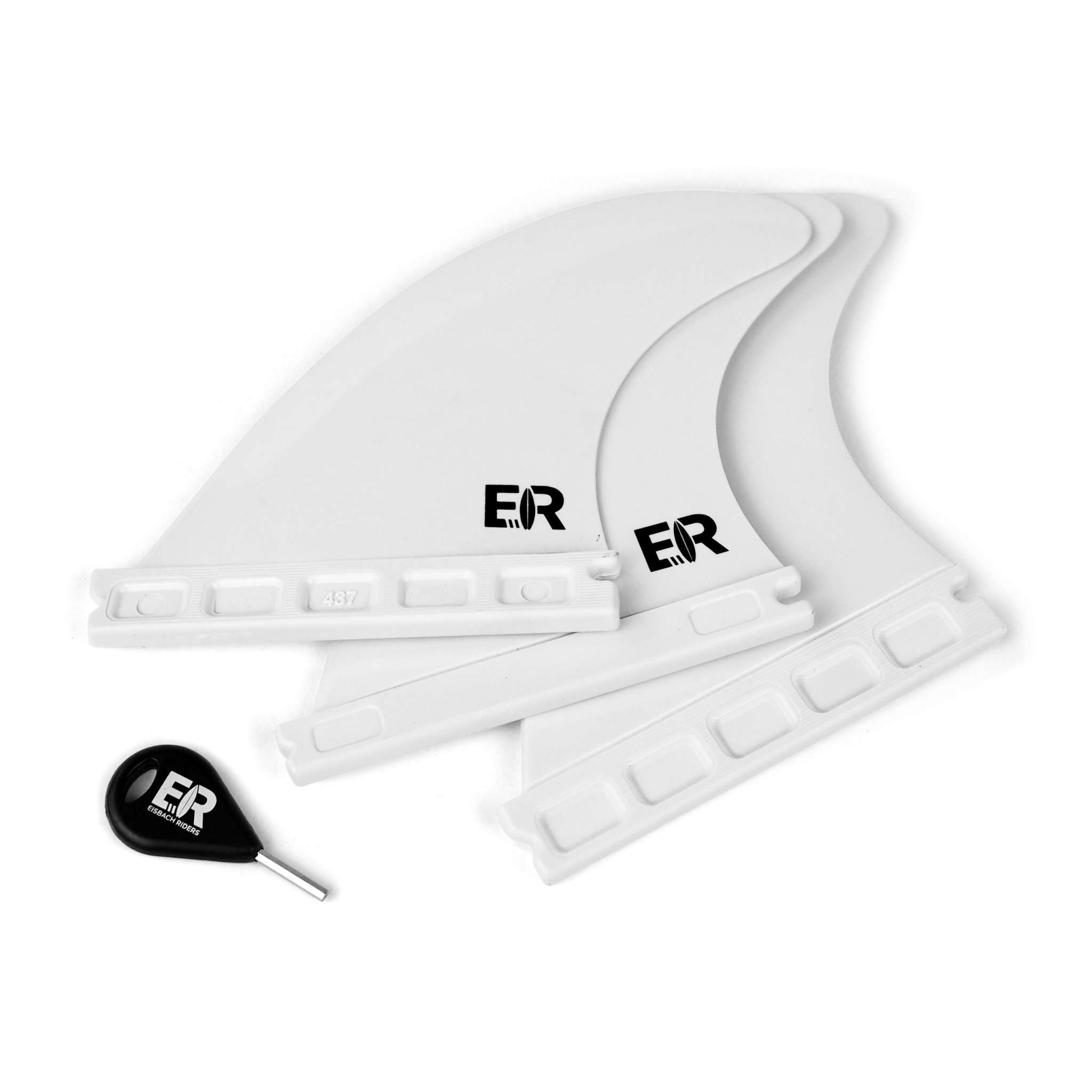 Surf Fins Single Tab (medium/white) - Eisbach Riders Surfing Company