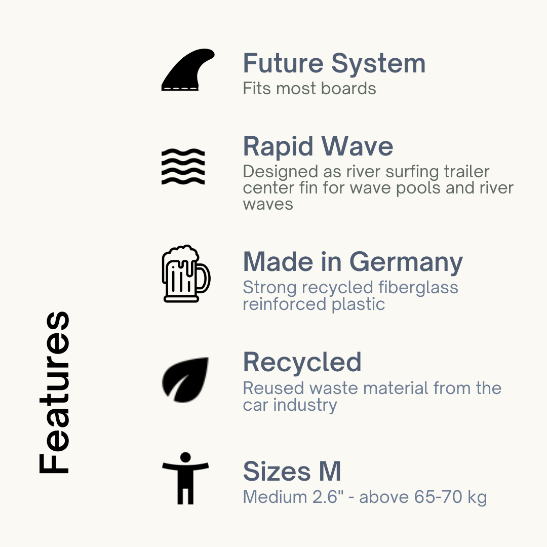 Surf Fins Single Tab - Rapid Surfing Set - Eisbach Riders Surfing Company